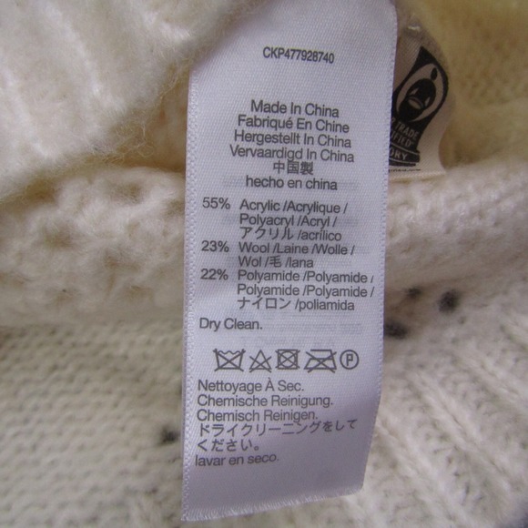 Madewell NEW NWT Womens Small Alexis Diamond Stitch Crewneck Crop Sweater - Picture 8 of 9